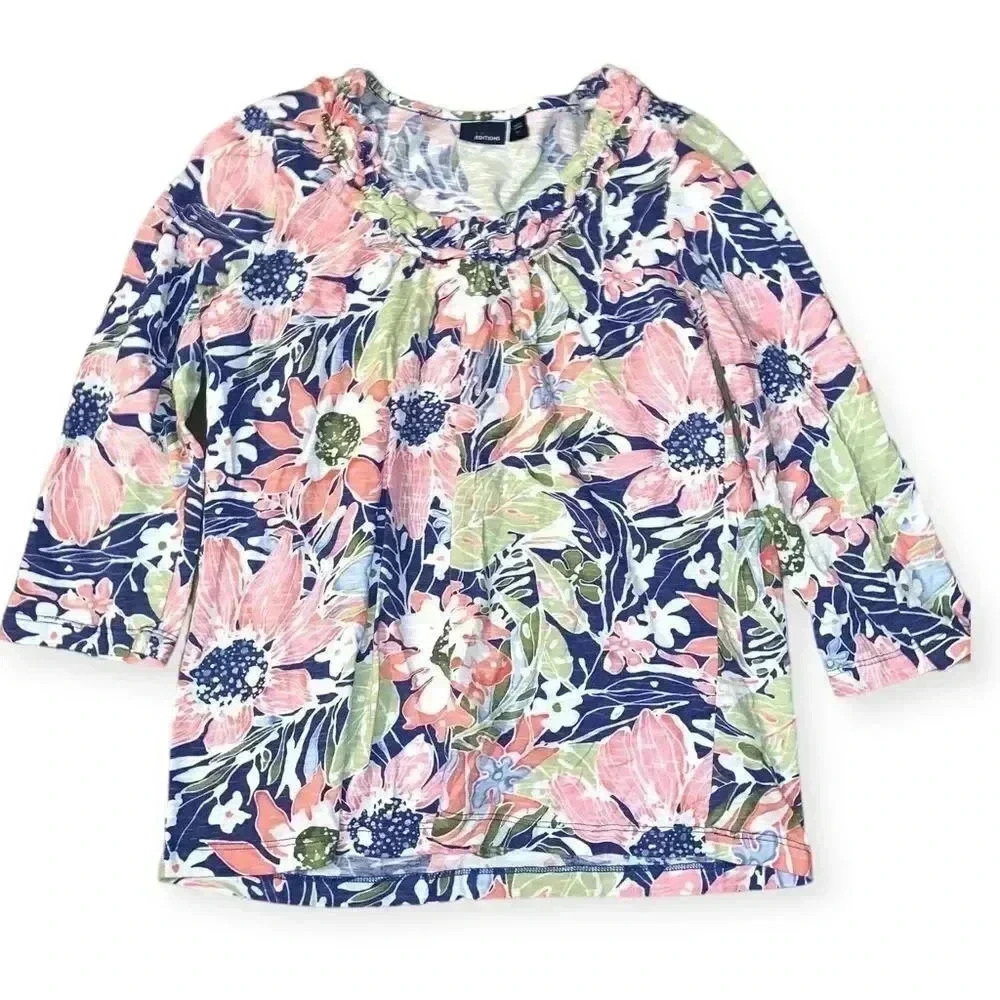 Vintage y2k 3/4 sleeve blouse